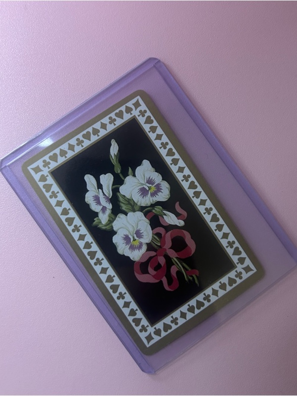 Tiffany & Co Vintage Sybil Connolly Floral Bouquet Playing Card 10 Clovers